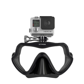FRAMELESS OCTOMASK (potápěčská maska s úchytem GoPro) - Černá