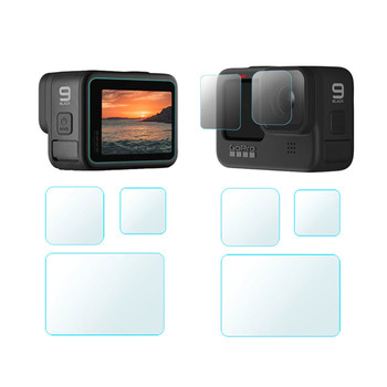 Temperované ochranné sklo Hero9 a Hero10 black - 2 set ( Tempered Glass Lens )