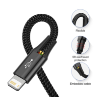 Multifunkční kabel USB 4v1 -USB-A do USB-C - micro USB - 2x Lightning - délka 1.2 m