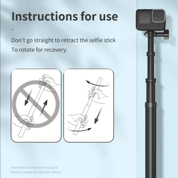 UPGRADED CARBON FIBER SELFIE STICK 300 cm - dlouhá selfie stick pro GoPro