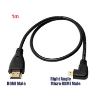 HIGH SPEED HDMI CABLE 4K - HDMI to microHDMI - PRAVÝ - 1m